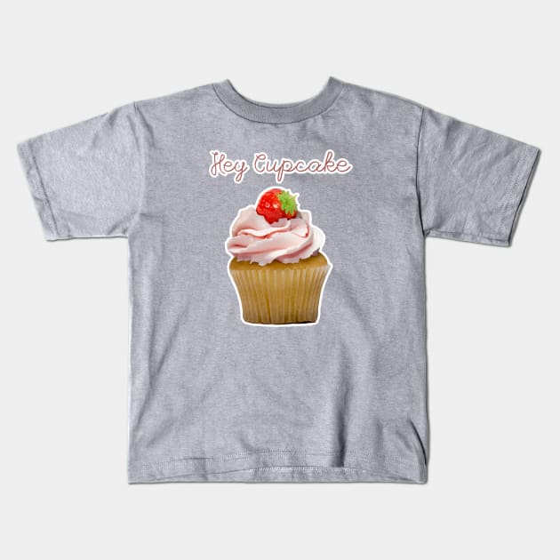 Hey Cupcake Kids T-Shirt by Off the Page